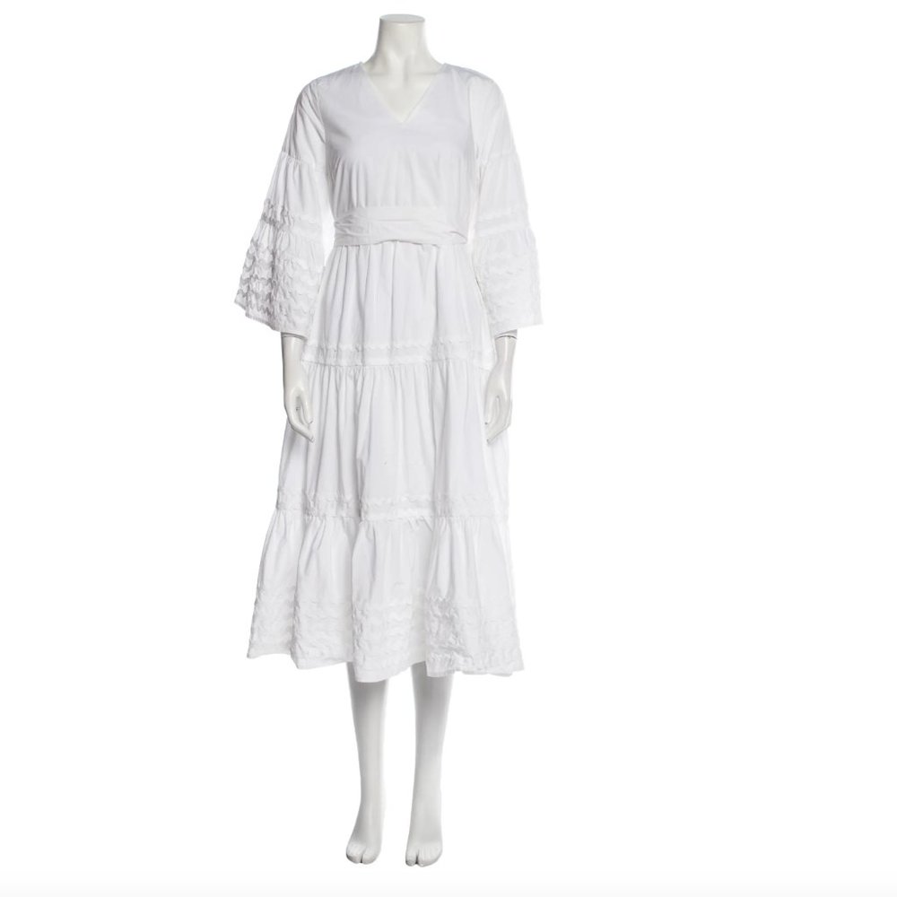 Lisa Marie Fernandez x Target white Ric Rac dress - Picture 2 of 6